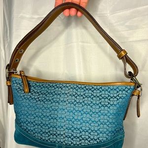 💎Vintage Early 2000s Y2K Blue Coach Shoulder Bag💎